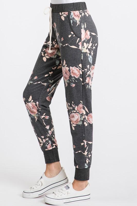 Floral Joggers - MEDIUM