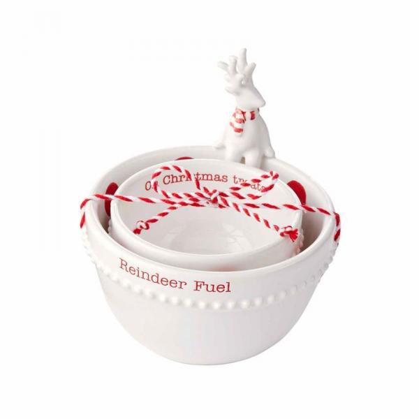 REINDEER GLASS DIP BOWL SET picture