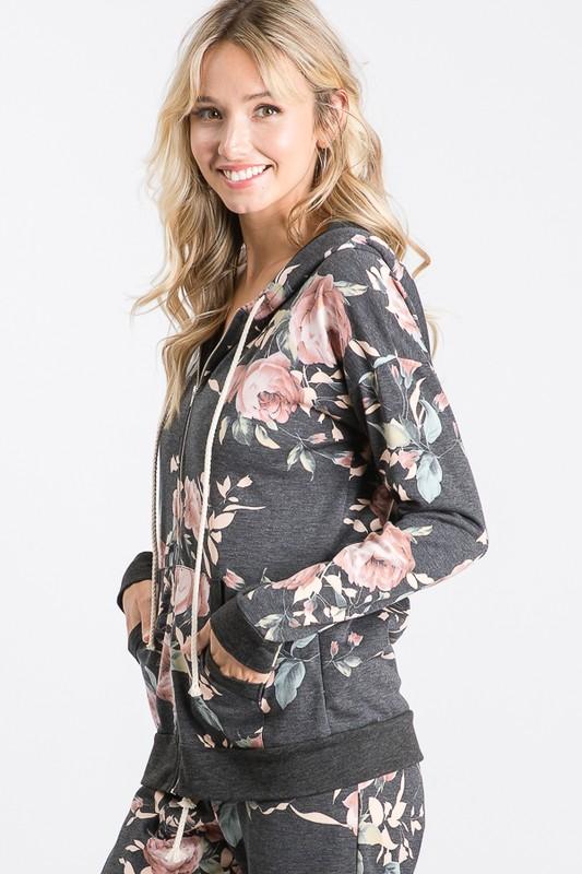 Floral Hoodie