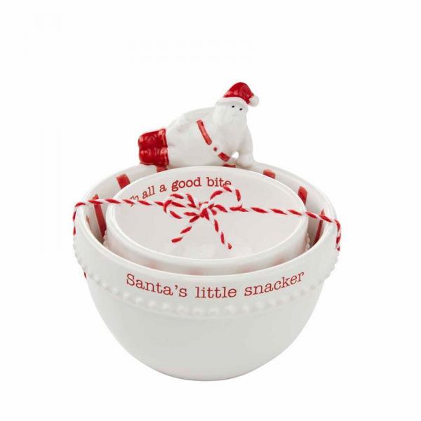 Mud Pie SANTA NESTED DIP BOWL SET picture