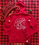 Jingle All the Way Zip Up Sweatshirt -MEDIUM