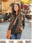 Grace & Lace Reversible Slim Fit Vest - Leopard/Black - LARGE