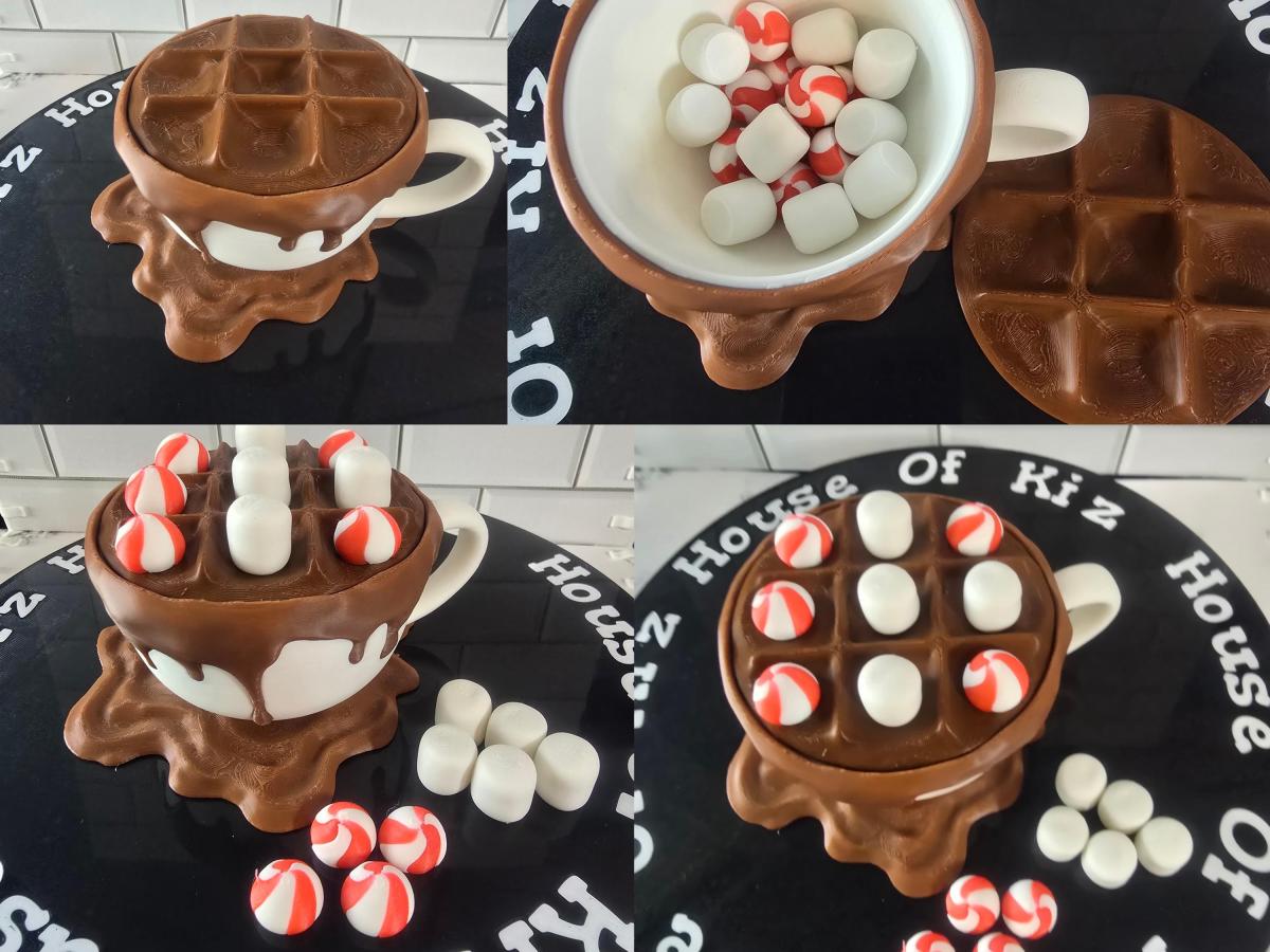 Hot Cocoa Tic Tac Toe Desk Game picture