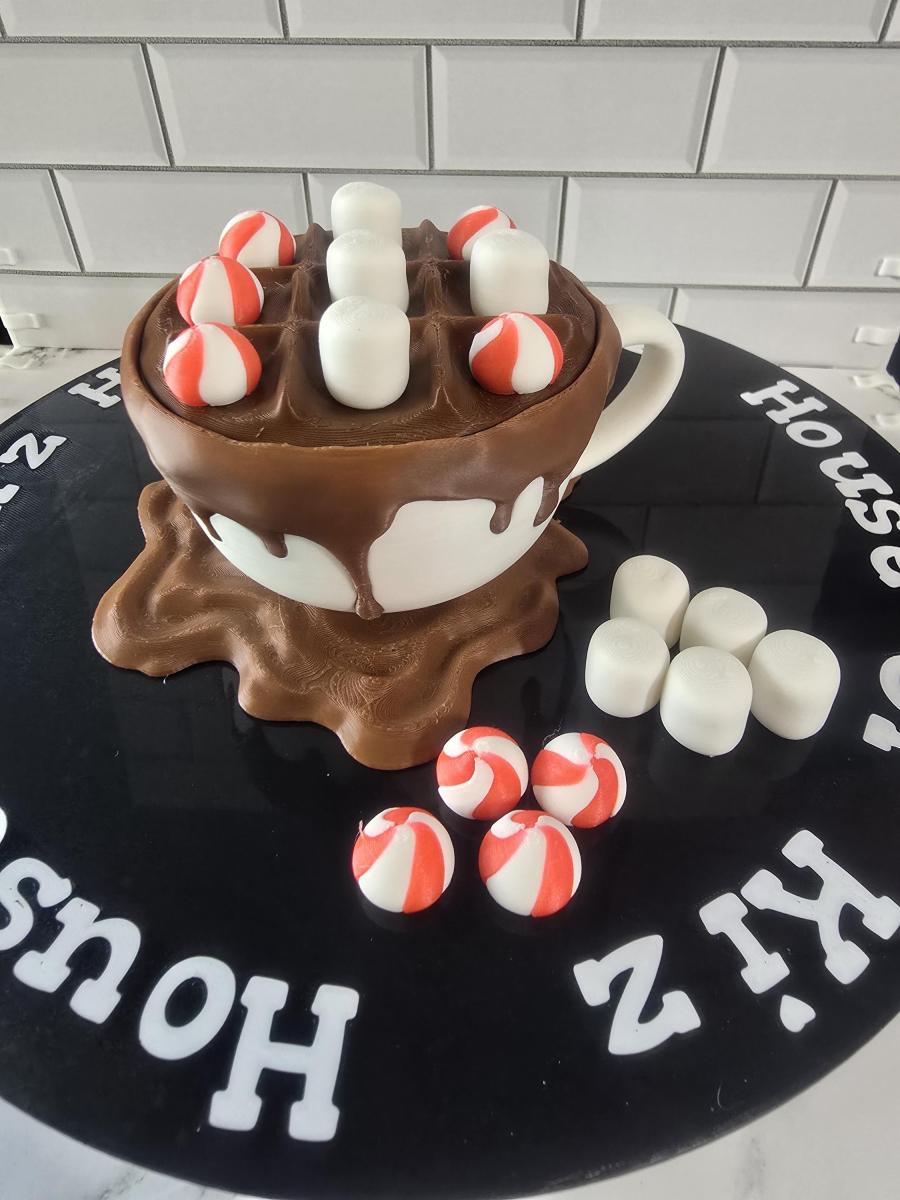 Hot Cocoa Tic Tac Toe Desk Game picture