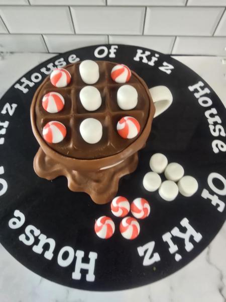 Hot Cocoa Tic Tac Toe Desk Game