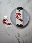 Candy Cane Tumbler Lid Tag 2.0 Lid Style