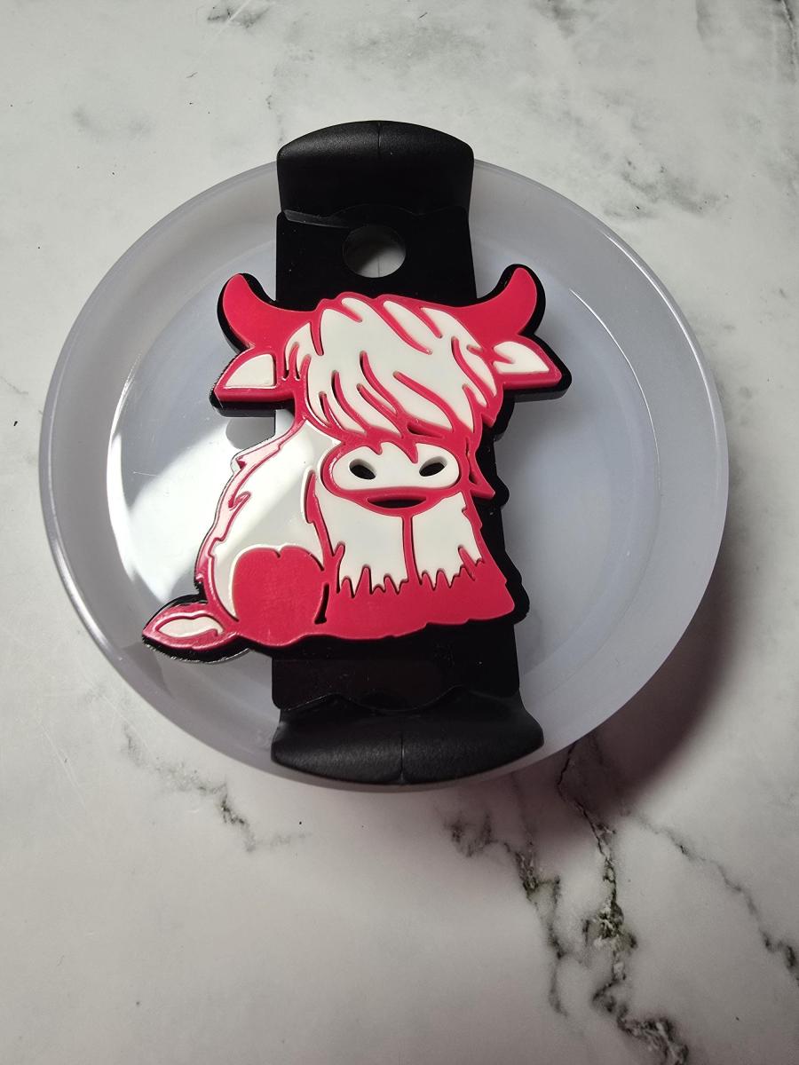 Highland Cow - Tumbler Lid Tag 2.0 Lid Style picture