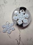 Blue Snowflake Tumbler Lid Tag 2.0 Lid Style