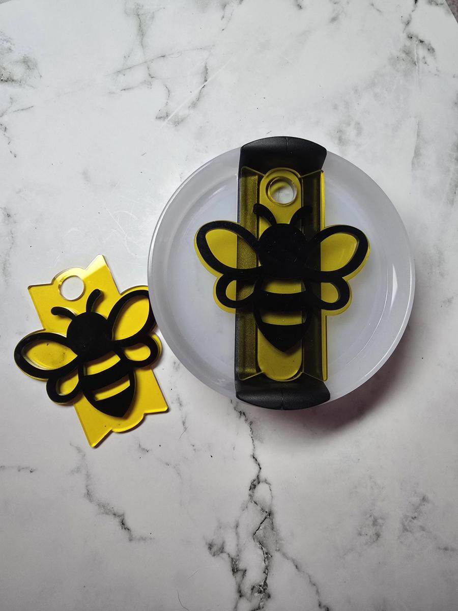 Bee Themed - Tumbler Lid Tag 2.0 Lid Style picture