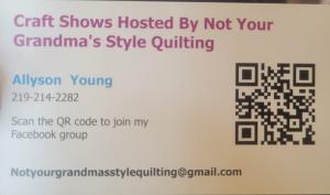 Craft Shows Hosted By Not Your Grandma's Style Quilting logo