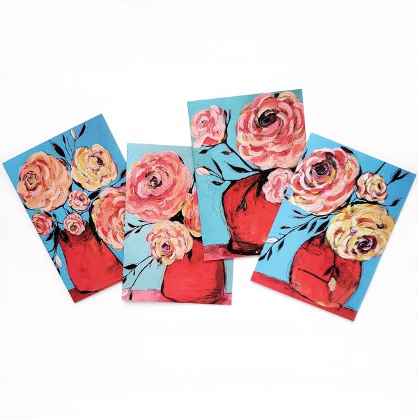 Blank Greeting Card Set - Blooms picture