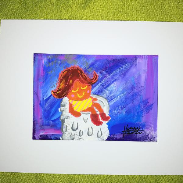 Flame Girl in Candle (Gouache) picture