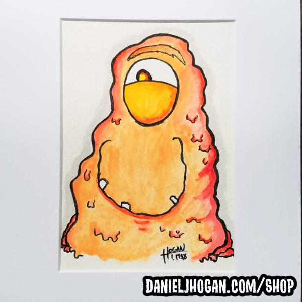 Monster Portraits: Ralph X. Sludgeson (Watercolor)