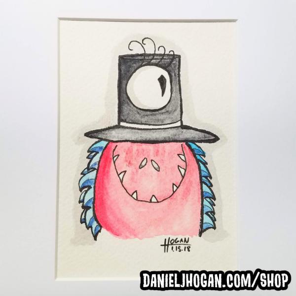 Monster Portraits: Hat Ghast (Watercolor)