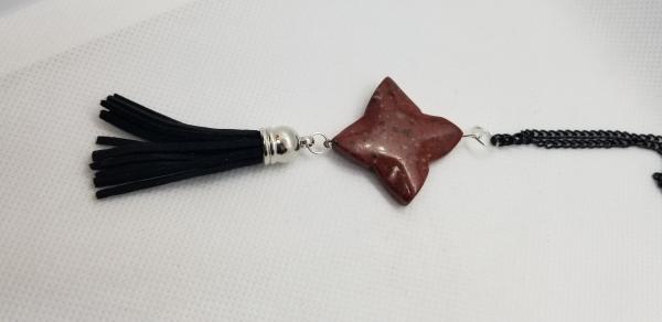 Red Stone Star with tassel picture