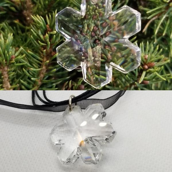 Crystal Snowflake necklace picture