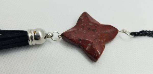 Red Stone Star with tassel picture