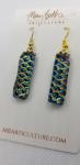 Mermaid Dichroic glass earrings