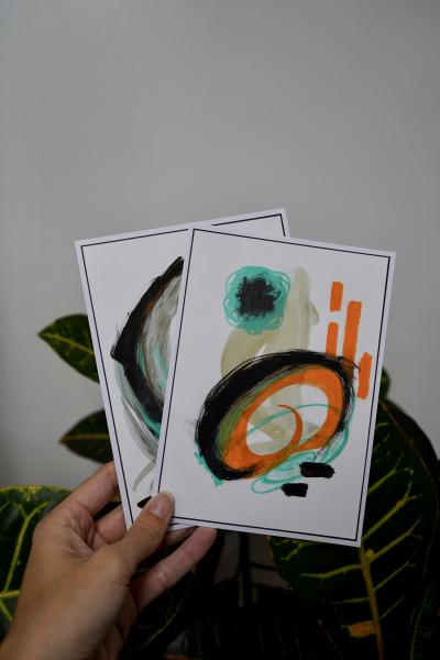 One of a Kind, Hand Painted Art cards