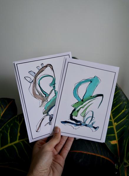 One of a Kind, Hand Painted Art cards