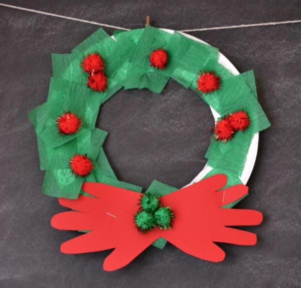 Paper Plate Wreath