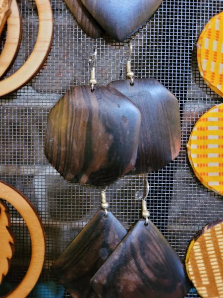 Ebony Wood Earrings picture