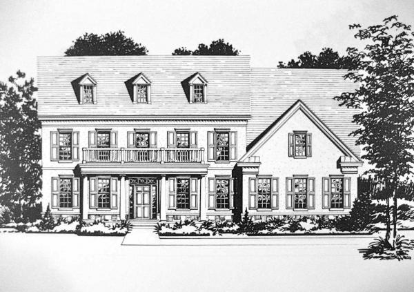 Pen & Ink Sample Rendering Of Your Home Done From Photographs picture