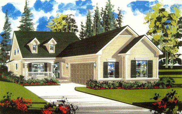 Color architectural rendering perspective done from your photographs picture