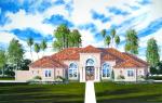 Color architectural rendering elevation done from your photographs