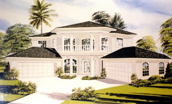Color architectural rendering perspective done from your photographs picture