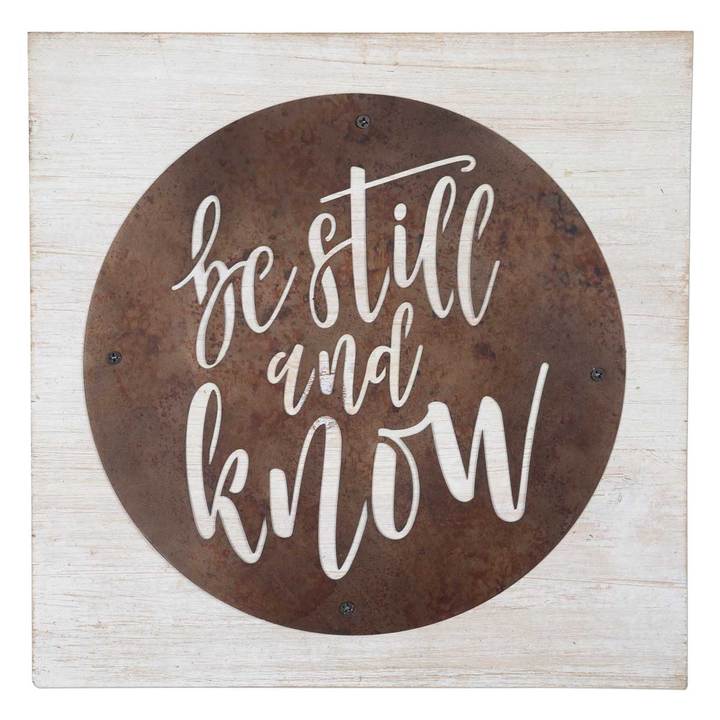Be Still and Know Wall Sign picture