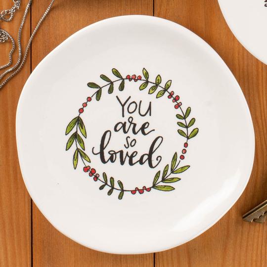 You are loved Trinket Plate picture