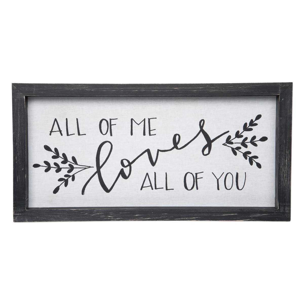 All of Me Linen Wall Sign picture