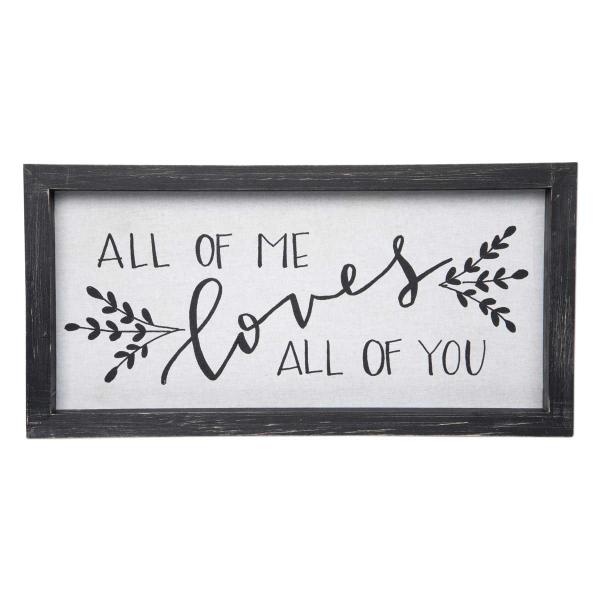 All of Me Linen Wall Sign picture