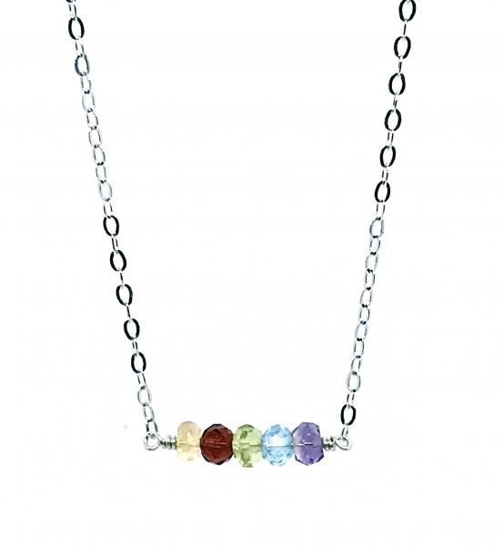 Gemstone necklace picture