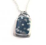 Ocean Jasper Pendant on Sterling Silver Chain