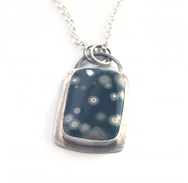 Ocean Jasper Pendant on Sterling Silver Chain picture