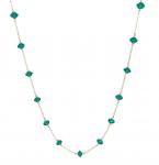 Antique Glass Gallery Wrapped Necklace
