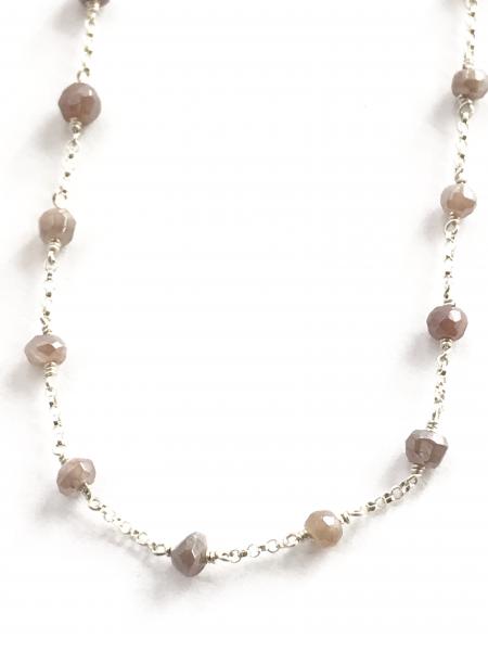 Moonstone Rondelle Necklace picture