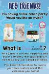 Trisha Mattson’s Sparkling Pink Zebra Sprinkles