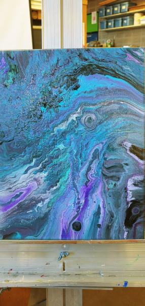 11x14 acrylic pour painting picture