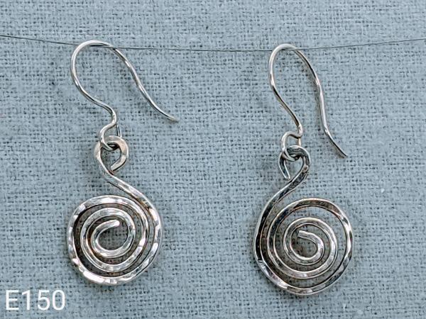 Spiral Sterling Silver Earrings