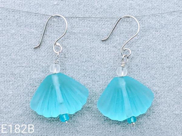 Glass Shell on Sterling Silver