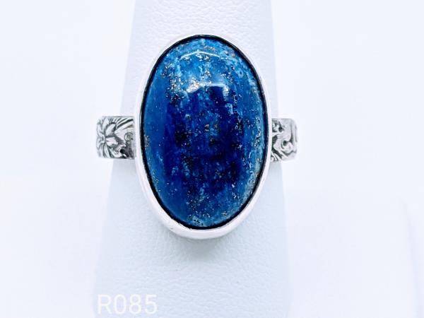 Lapis Lazuli set in Sterling Silver size 9