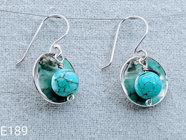 Sterling Silver with Turquoise bead