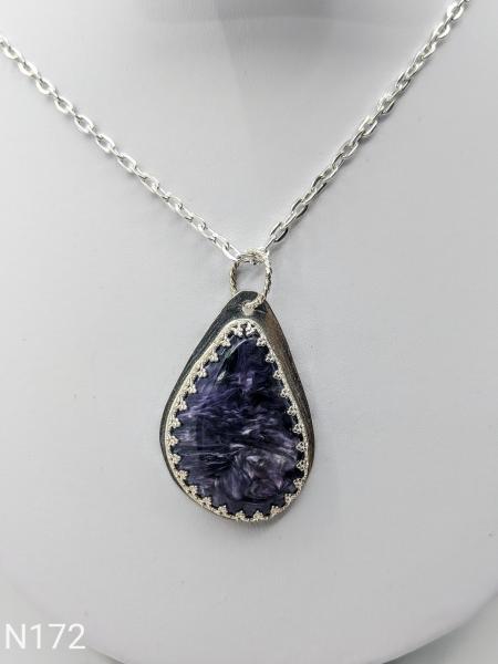 Charoite set in Sterling Silver