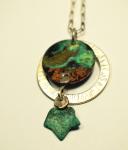Patinated Ivy Leaf Necklace