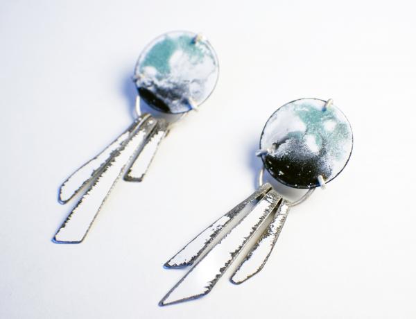 Abstract Dreamcatcher stud earrings