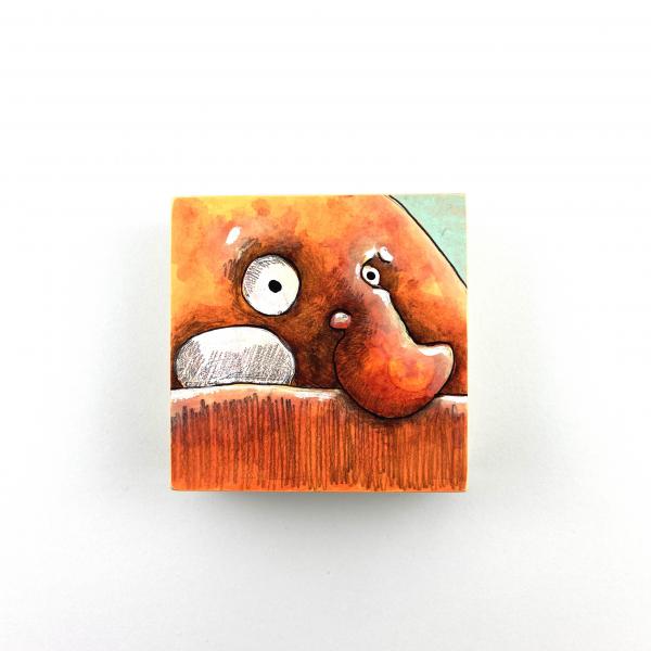 TH009 Original 4x4" Painting picture