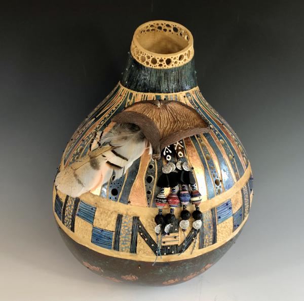 Ollae Vessel with Samrong Pod and Feathers picture